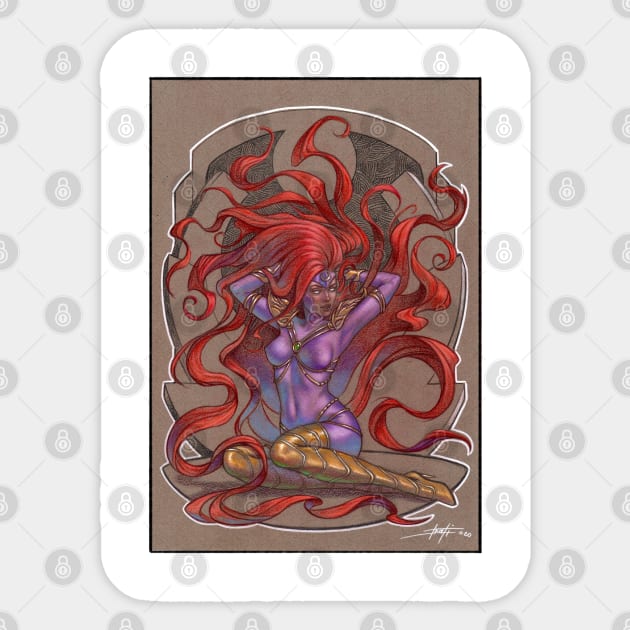 Medusa Frame Sticker by lucastrati